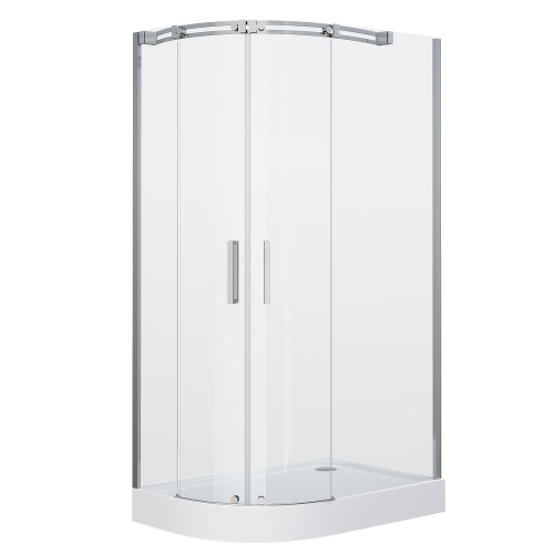 Душевой уголок Grossman Galaxy GR-4120R 120х80 стекло прозрачное профиль хром глянцевый без поддона